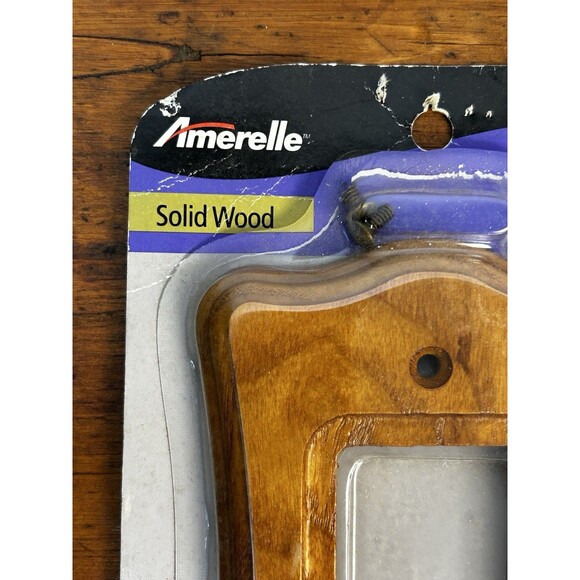 Amerelle Decor Solid Wood Switch Plate Cover New Old Stock Open Package - Picture 2 of 4